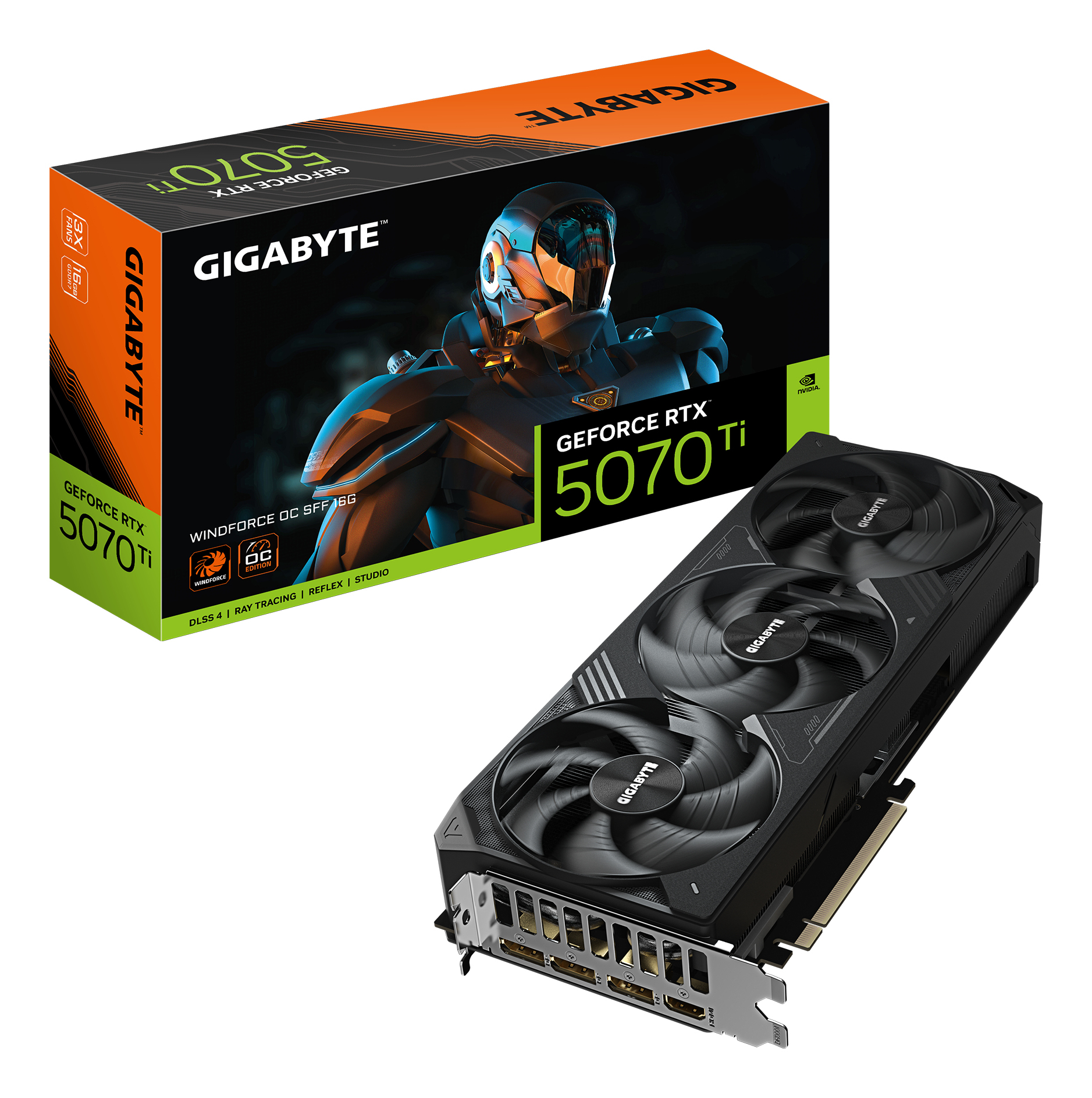 Gigabyte 5070Ti RTX WINDFORCE OC SFF 16GB/3xDP/HDMI