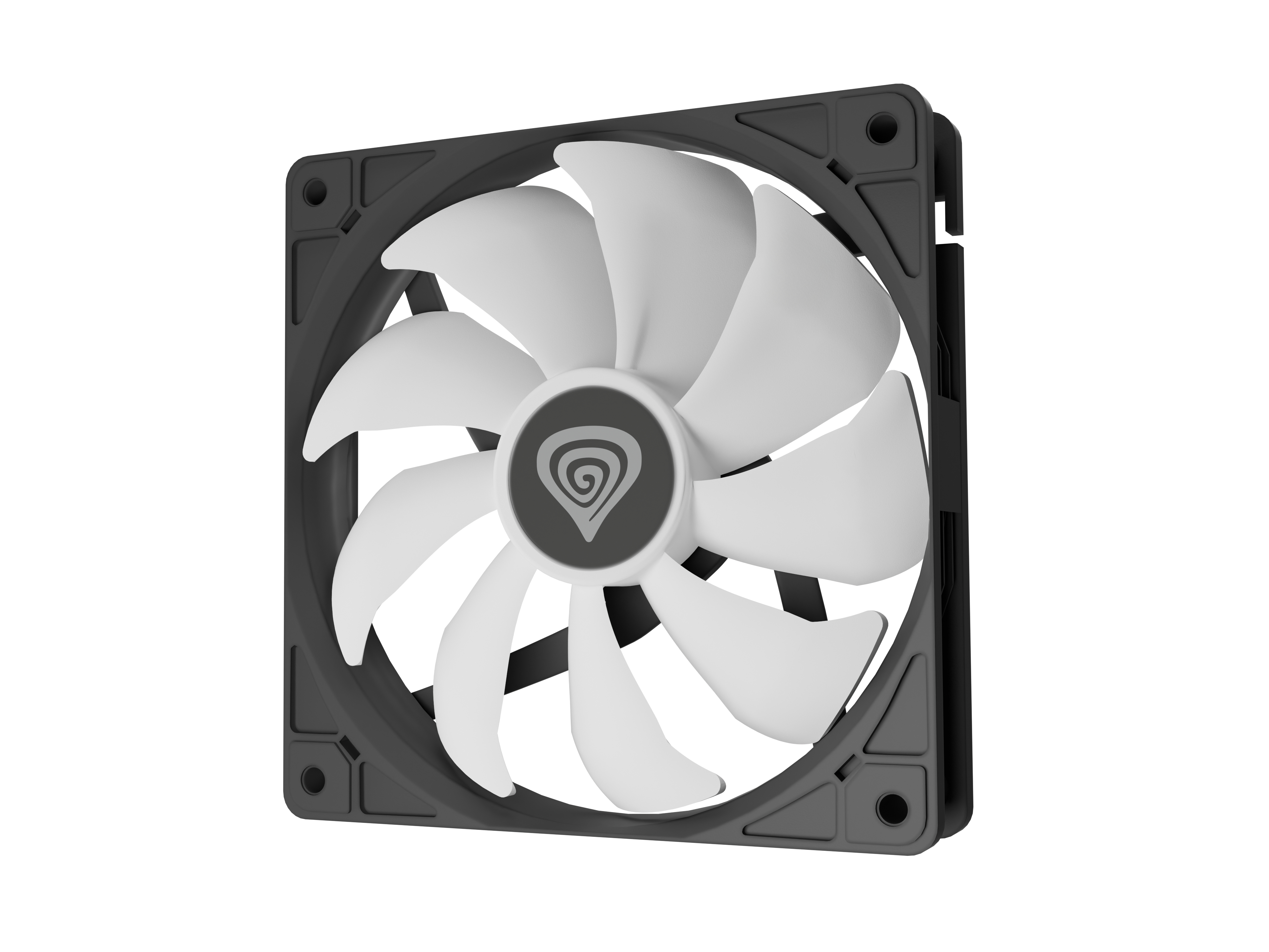 Genesis Oxal 120 ARGB casefan, 120 mm, 3-pin, ARGB, max. 1450 rpm, zwart