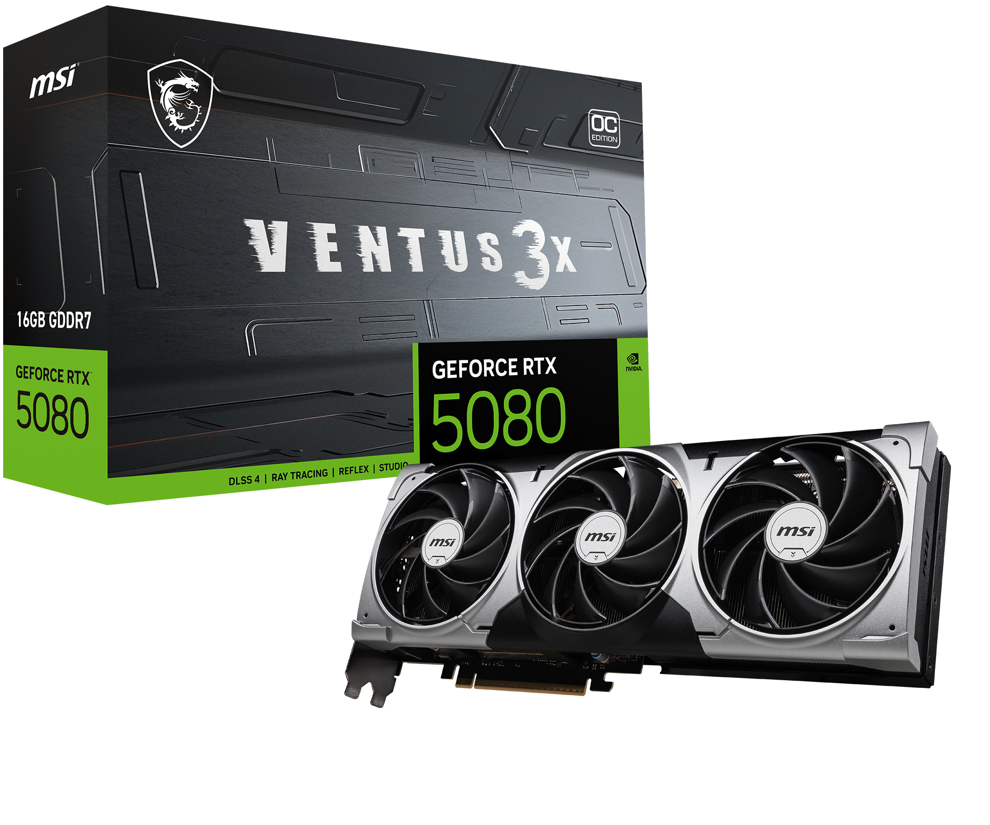 MSI RTX 5080 16G VENTUS 3X OC 16GB/3xDP/HDMI/2,5slot