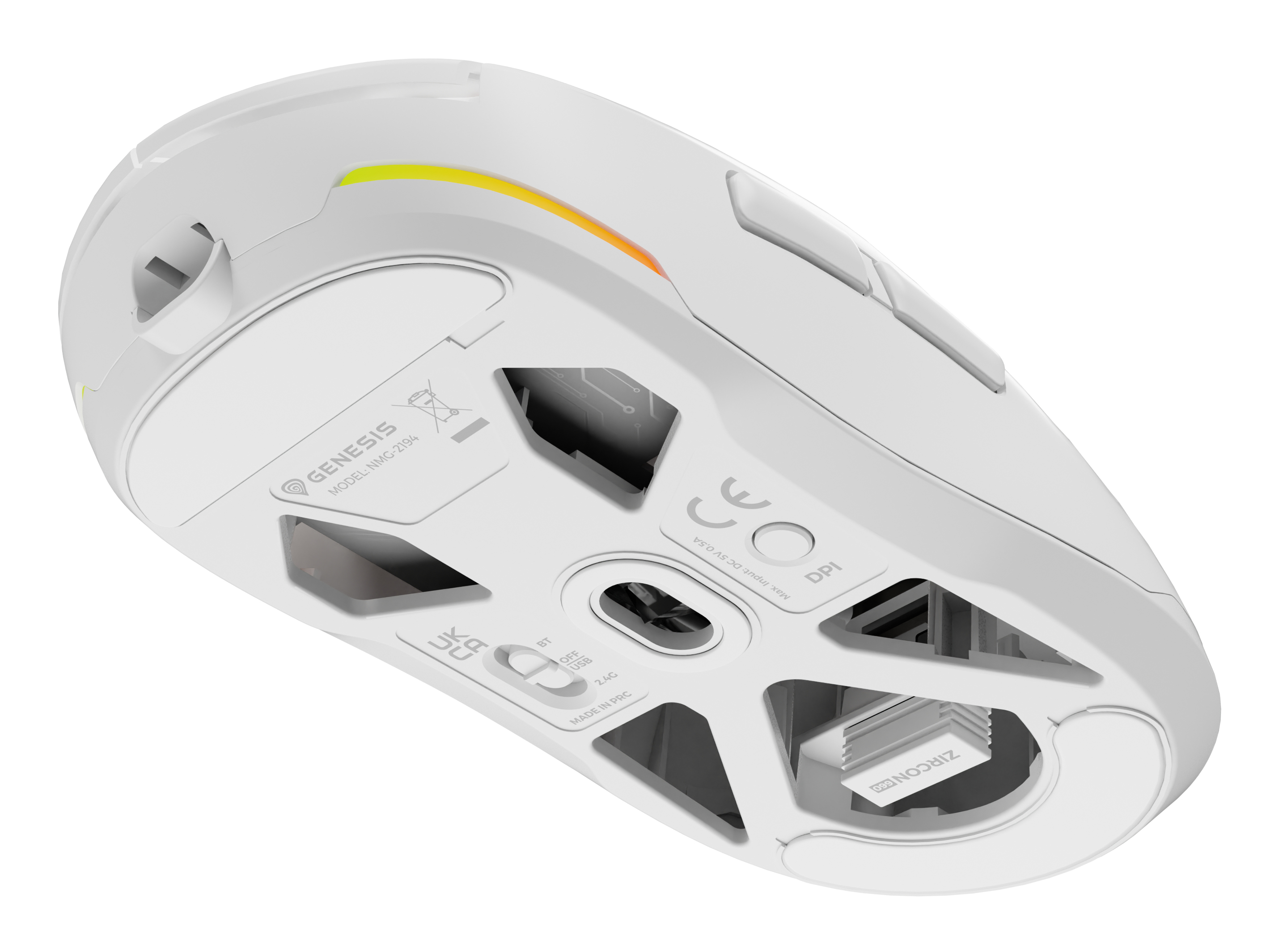 Genesis Gaming Mouse Genesis Zircon 660 Pro Wireless 26000dpi White