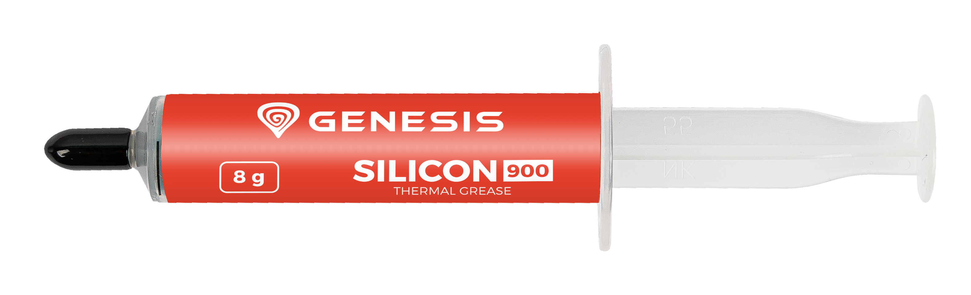 Genesis Silicon 900 koelpasta, 8 gram, 12,8 W/mK, spuitapplicator