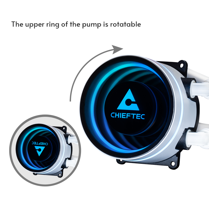 Chieftec ICEBERG // 360 AIO water cooling RGB white