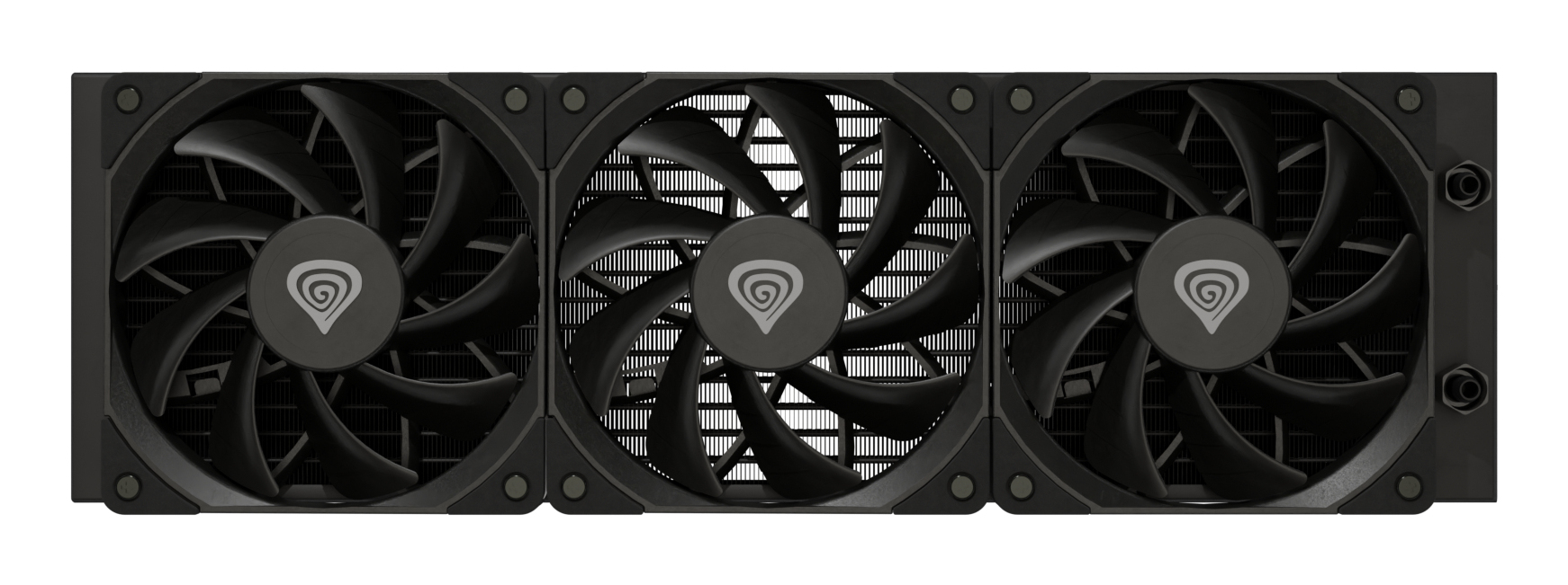 Genesis Hydria 360 Black - 360mm AIO met stille 3-phase pump, 3x 120mm PWM-fans