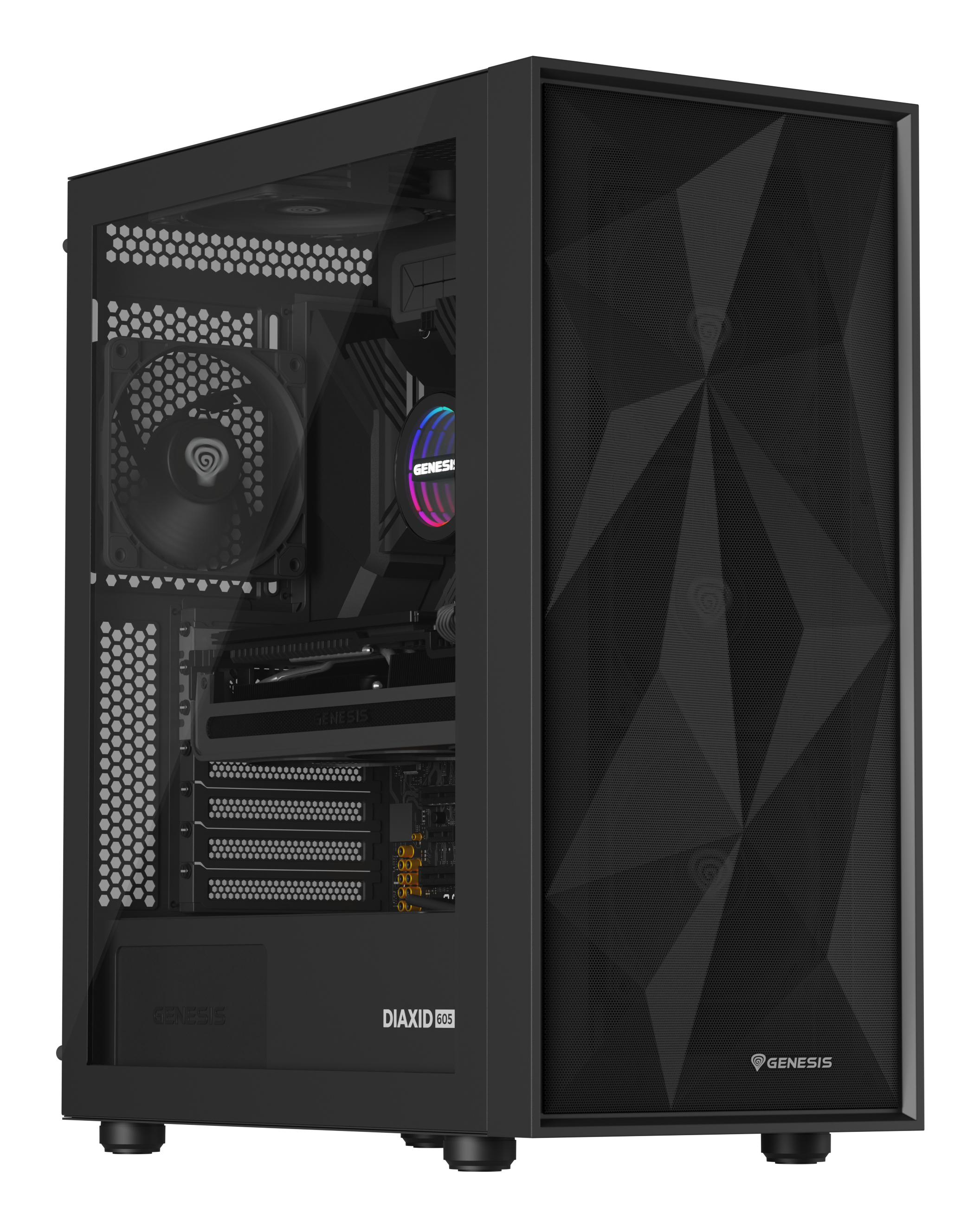 Genesis Hydria 360 Black - 360mm AIO met stille 3-phase pump, 3x 120mm PWM-fans
