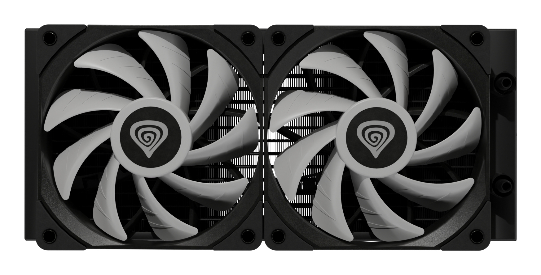 Genesis Hydria 240 ARGB Black - 240mm AIO met stille 3-phase pump, dual 120mm PWM-fans en ARGB-verlichting