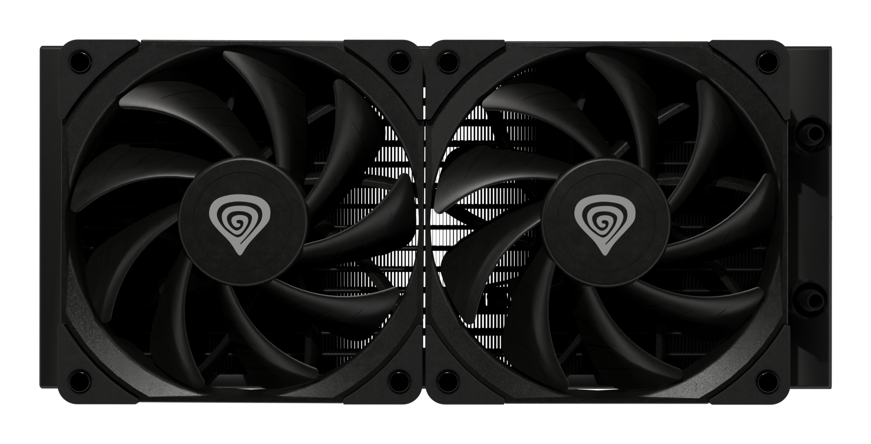 Genesis Hydria 240 Black - 240mm AIO met stille 3-phase pump, dual 120mm PWM-fans.