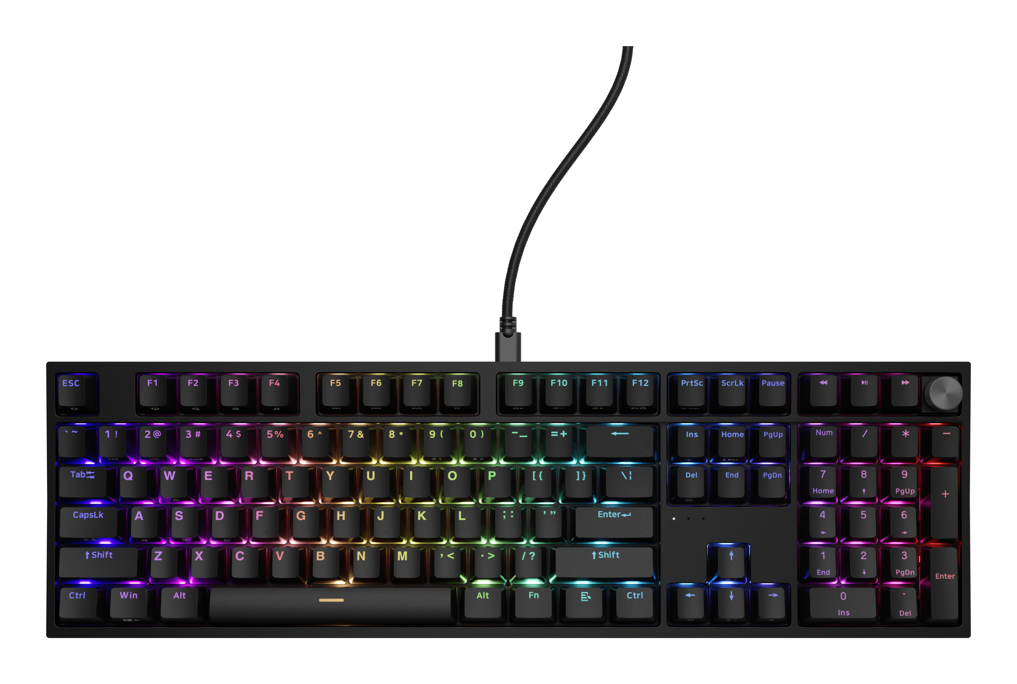 GENESIS Thor 404 gaming toetsenbord, US layout, mechanisch, Gateron Yellow Pro switches, RGB backlight, zwart