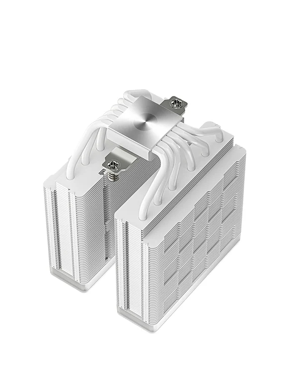 DeepCool AG620 WH ARGB V2 ARGB CPU Air Cooler, Dual-Tower, 120mm ARGB Hydro Bearing Fan, All-White Design, 6 Copper Heat Pipes, ARGB Top Panel, CTT2.0