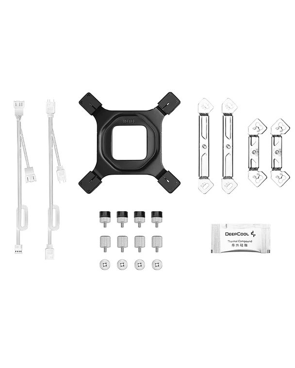 DeepCool AG620 WH ARGB V2 ARGB CPU Air Cooler, Dual-Tower, 120mm ARGB Hydro Bearing Fan, All-White Design, 6 Copper Heat Pipes, ARGB Top Panel, CTT2.0