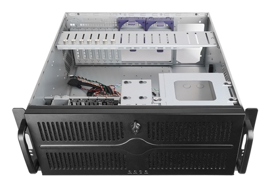 Chieftec UNC-409S-B-OP u 4U rackmount serverbehuizing, SECC staal, 482*480*177.5 mm, 10.57 kg, geschikt voor ATX/micro-ATX, 3*5.25 , 1*3.5 extern, 2*3.5 + 3*2.5 intern, 1*140 mm ventilator, zwart