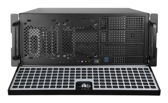 Chieftec UNC-409S-B-OP u 4U rackmount serverbehuizing, SECC staal, 482*480*177.5 mm, 10.57 kg, geschikt voor ATX/micro-ATX, 3*5.25 , 1*3.5 extern, 2*3.5 + 3*2.5 intern, 1*140 mm ventilator, zwart