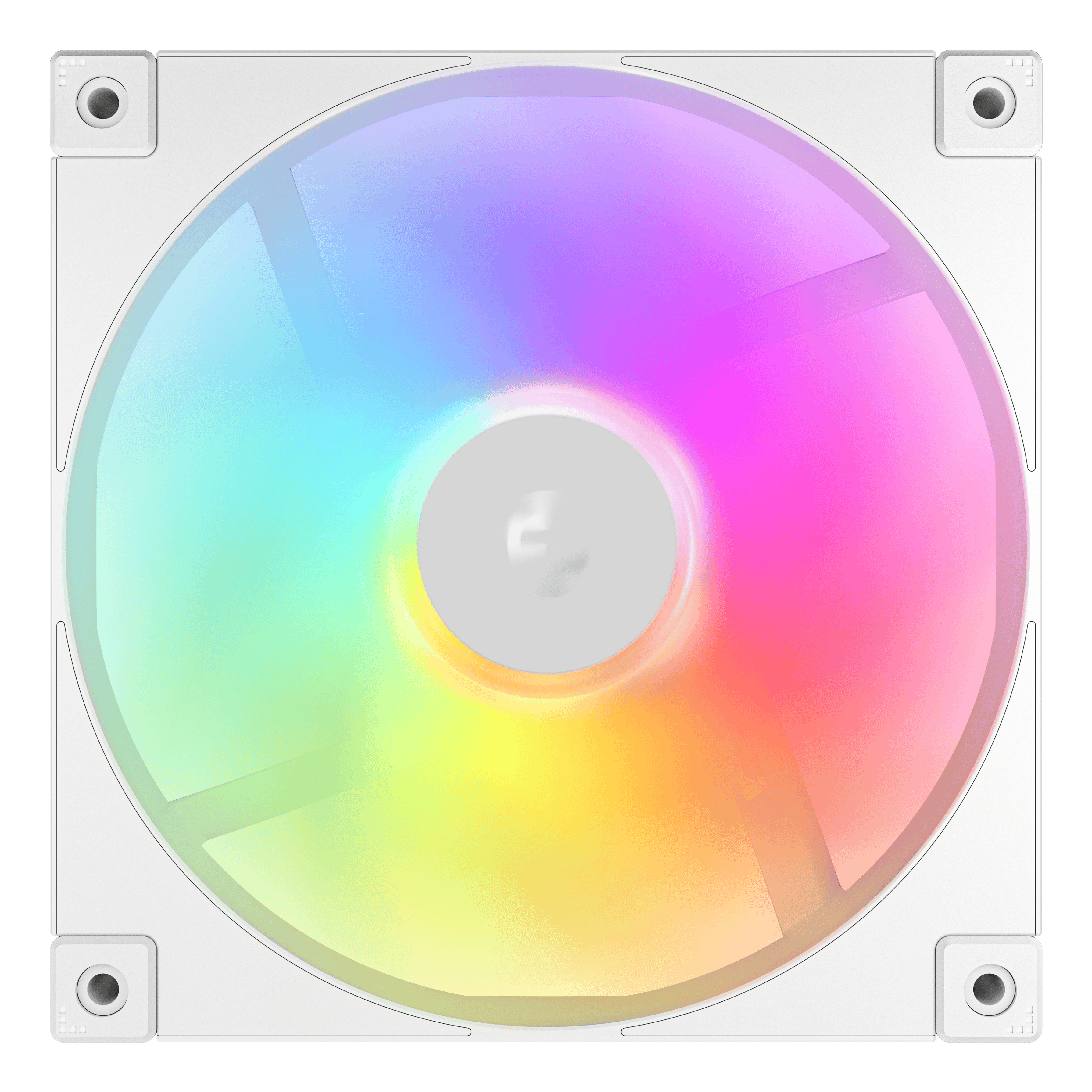 DeepCool FD14 ARGB WH, 140mm Performance ARGB Gen 2 Fan, Daisy Chain, 8-pin Cable, PWM, Hydro bearing, PBT Frame, PC Fan Blades, White