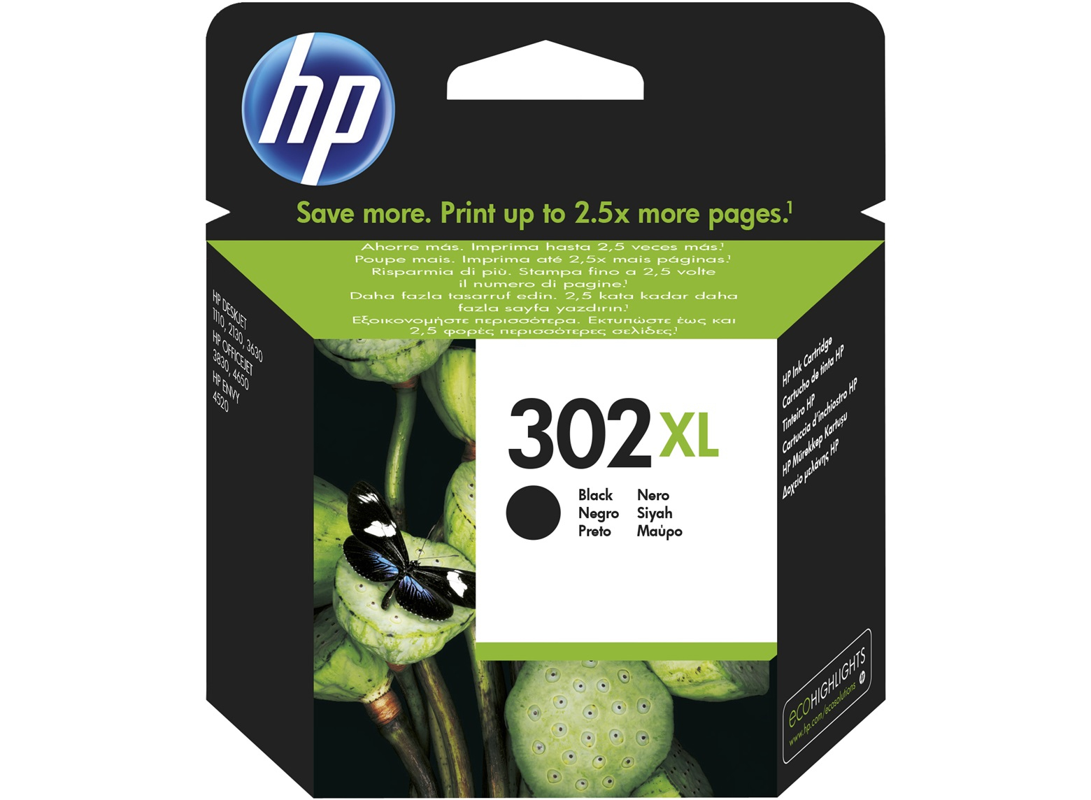 HP 302XL inktcartridge zwart
