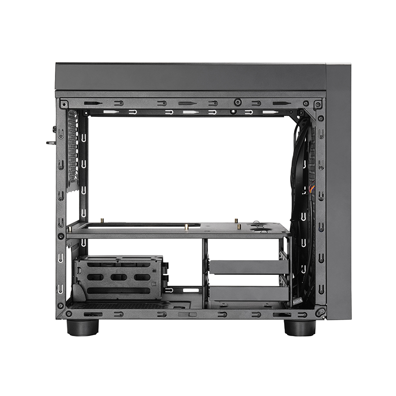 Chieftec Cube M-ATX case, black with 200mm fan