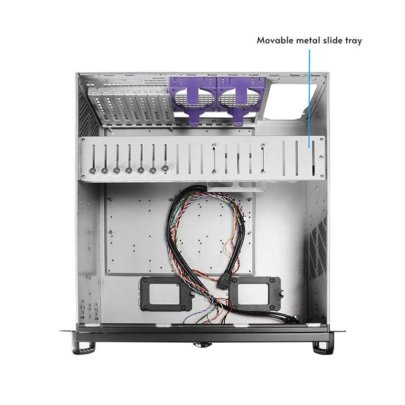 Chieftec 4U // Chieftec UNC-409S-B-OP u 4U rackmount serverbehuizing, SECC staal, 482*480*177.5 mm, 360mm AIO compatible