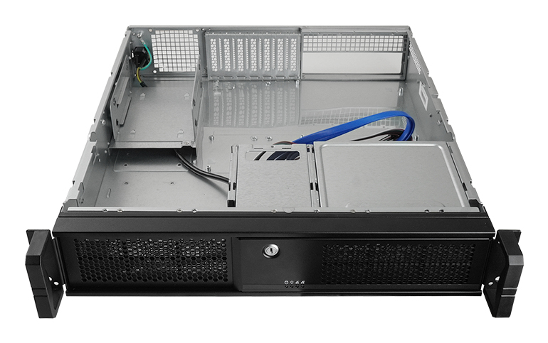 Chieftec UNC-209S-B-OP - 2U rackmount serverbehuizing, SGCC staal 1mm, 457x430x88mm geschikt voor ATX/micro-ATX, 1*5.25 , 1*3.5 extern, 2*3.5 + 2*2.5 intern, zwart