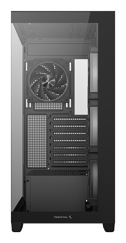 DeepCool CG580 4F V2 ATX Panoramic case, Single Chamber Configuration, Tempered Glass Panels, Pre-Installed 4x120mm PWM ARGB Fans,Type-C Port, 2x USB 3.0, Black