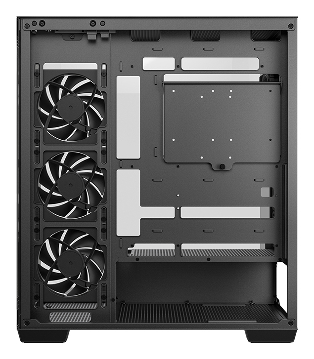 DeepCool CG580 4F V2 ATX Panoramic case, Single Chamber Configuration, Tempered Glass Panels, Pre-Installed 4x120mm PWM ARGB Fans,Type-C Port, 2x USB 3.0, Black