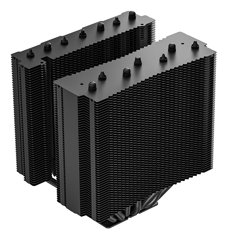 DeepCool ASSASSIN VC ELITE Performance CPU Air Cooler, Hidden Dual-Tower, 120mm&140mm Fans, Vapor Chamber Base, 7 Heatpipes, Fluid Dynamic Bearing, ASSASSIN IV, Black & Gold Color, Flagship Air Cooler