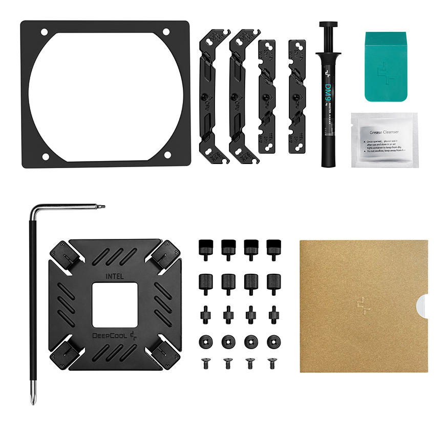 DeepCool ASSASSIN VC ELITE Performance CPU Air Cooler, Hidden Dual-Tower, 120mm&140mm Fans, Vapor Chamber Base, 7 Heatpipes, Fluid Dynamic Bearing, ASSASSIN IV, Black & Gold Color, Flagship Air Cooler