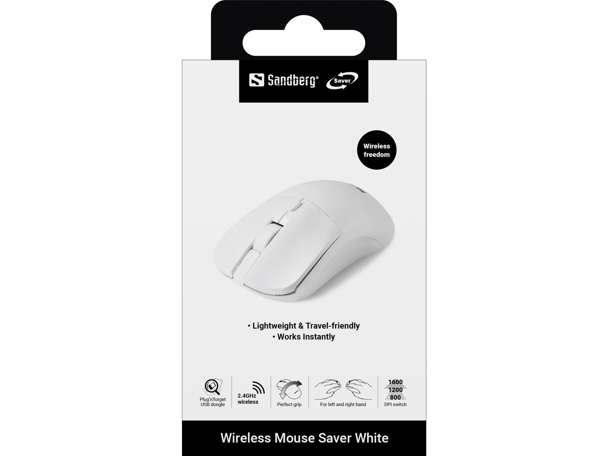 Sandberg Wireless Mouse Saver White