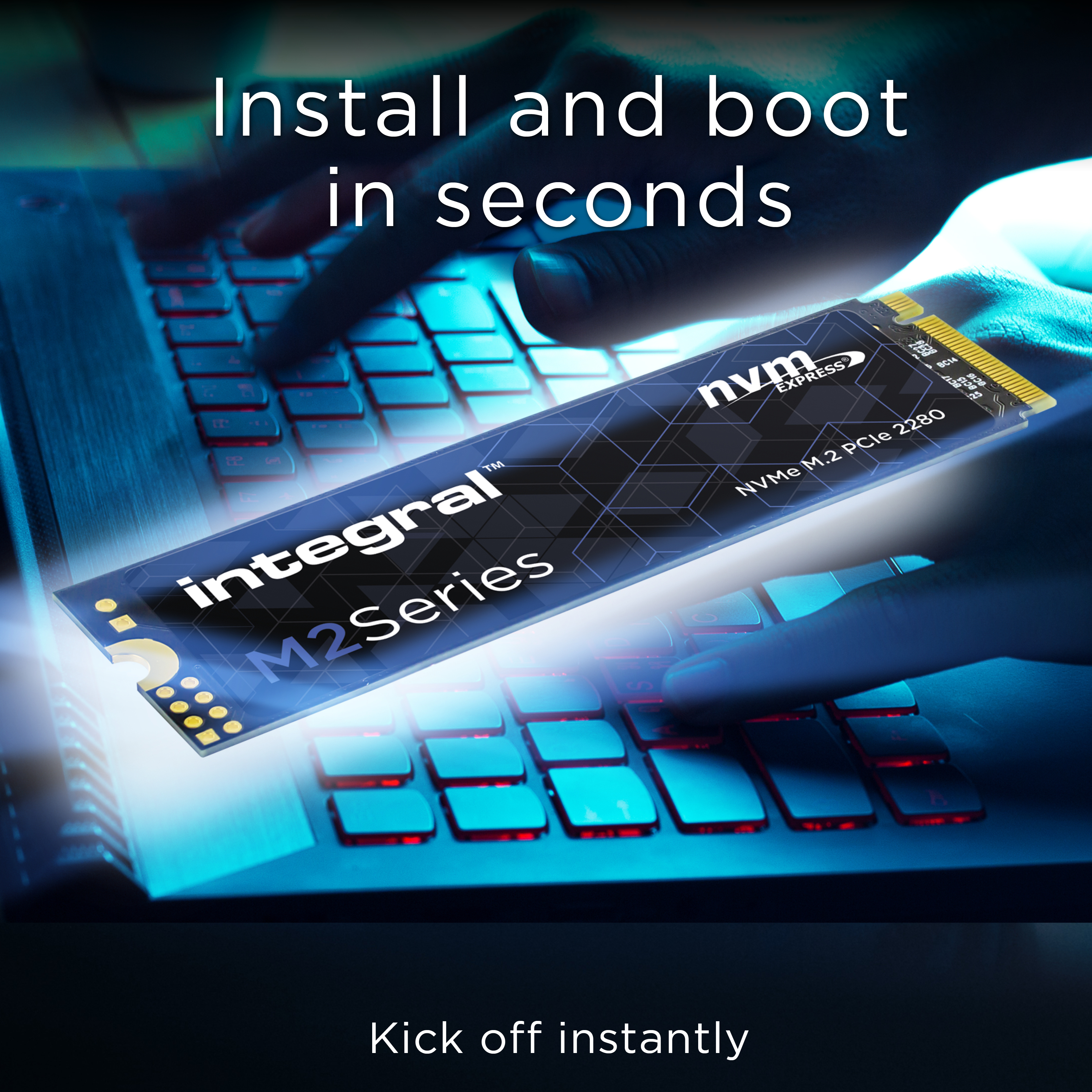 Integral 250 GB M2-Series M.2 SSD, PCIe, NVMe, 22 x 80 mm, PCI3x4