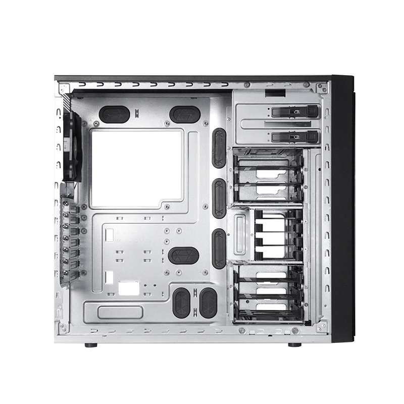 Chieftec Uni // Chieftec Uni // Black, ATX workstation 2 x 5,25 External, 6 x 3,5 and 4 x 2,5 Internal, pre-installed 120mm PWM fan, 360mm AIO compatible