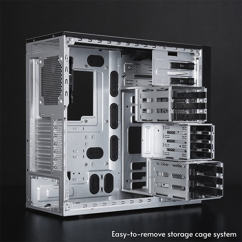 Chieftec Uni // Chieftec Uni // Black, ATX workstation 2 x 5,25 External, 6 x 3,5 and 4 x 2,5 Internal, pre-installed 120mm PWM fan, 360mm AIO compatible