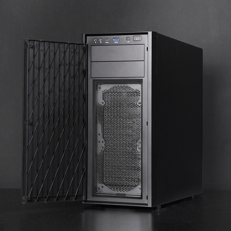 Chieftec Uni // Chieftec Uni // Black, ATX workstation 2 x 5,25 External, 6 x 3,5 and 4 x 2,5 Internal, pre-installed 120mm PWM fan, 360mm AIO compatible