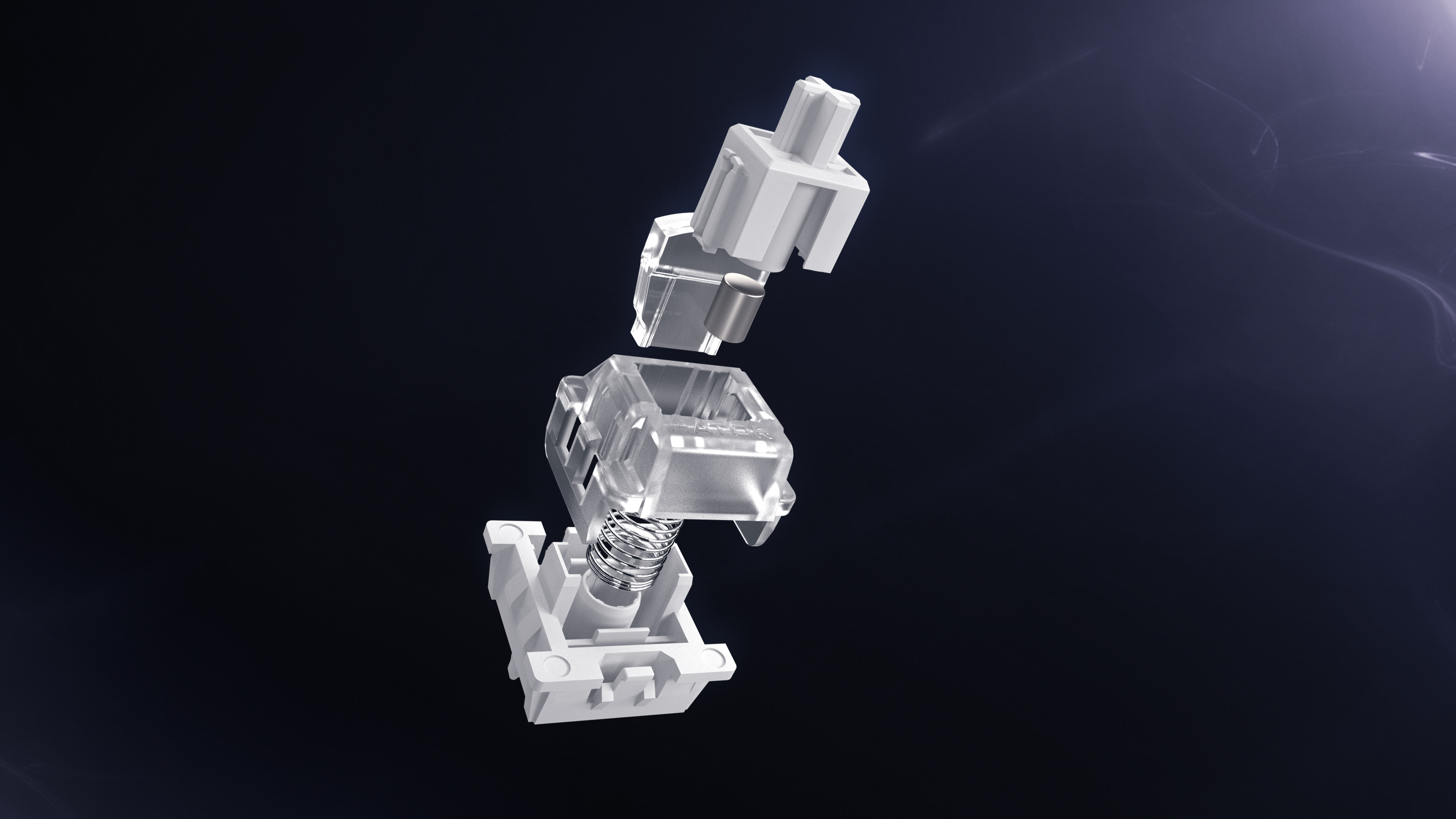 HATOR Skyfall 65 MAG ULTIMA 8K, wireless white-black, PBT OMA white-black US-ANSI, HATOR Aurum Strawberry 100M magnetic hotswap 45gf switches, 2.4GHz/Bluetooth/USB, dual 8K polling rate, 64K single key, 8000mAh, gasket mount & anti-noise, 3.5 TFT screen,