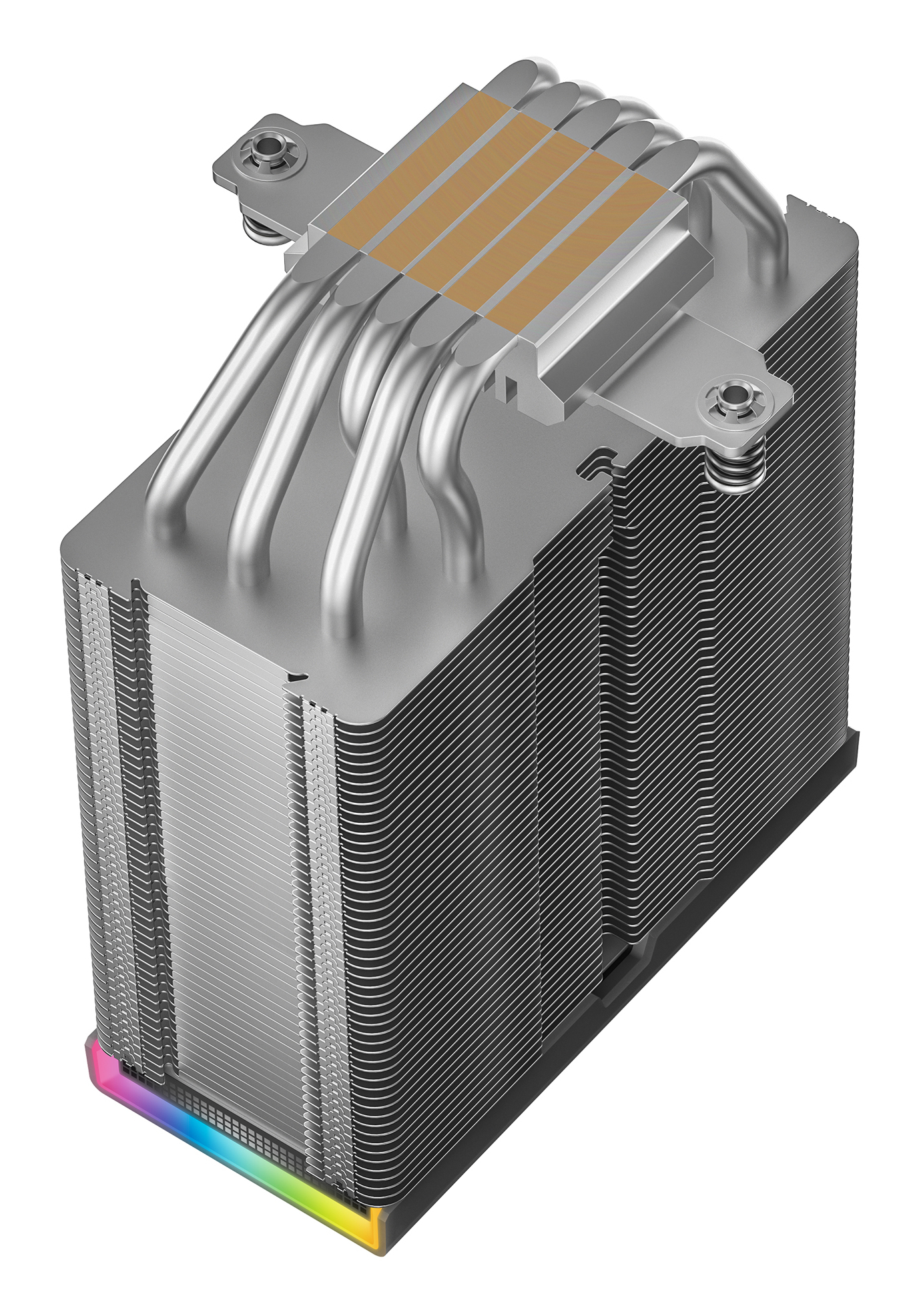 DeepCool AK500S DIGITAL SE Air Cooler, Single Tower, Real-Time CPU Status Screen, 5 Offset Copper Heat Pipes