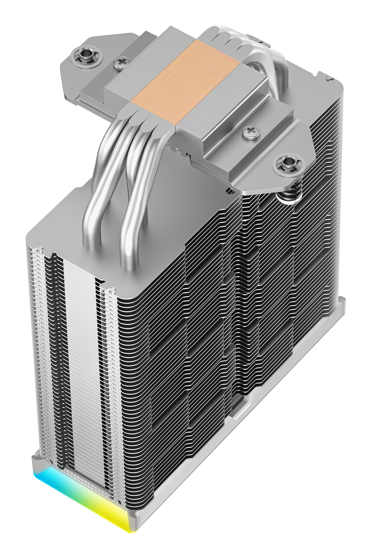 DeepCool AK400 DIGITAL WH SE Air Cooler, Single Tower, Real-Time CPU Status Screen, 4 Copper Heat Pipes, 220W Heat Dissipation