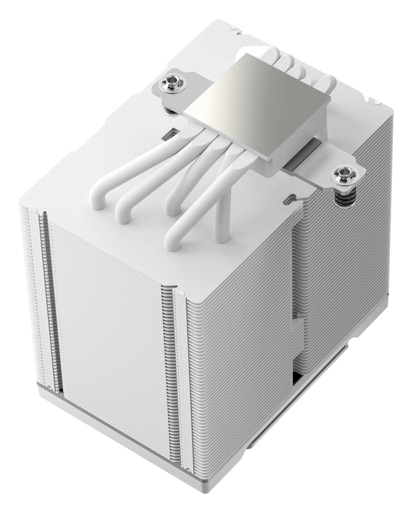 DeepCool AK500 G2 WH Air Cooler, Single Tower, Performance Fan, Wood Grain Top Cover, Replaceable White Matrix-Style Sticker, CTT 2.0, 5 Copper Heat Pipes, Activate Clearing Tech, 0-RPM Startup/Stop, White.