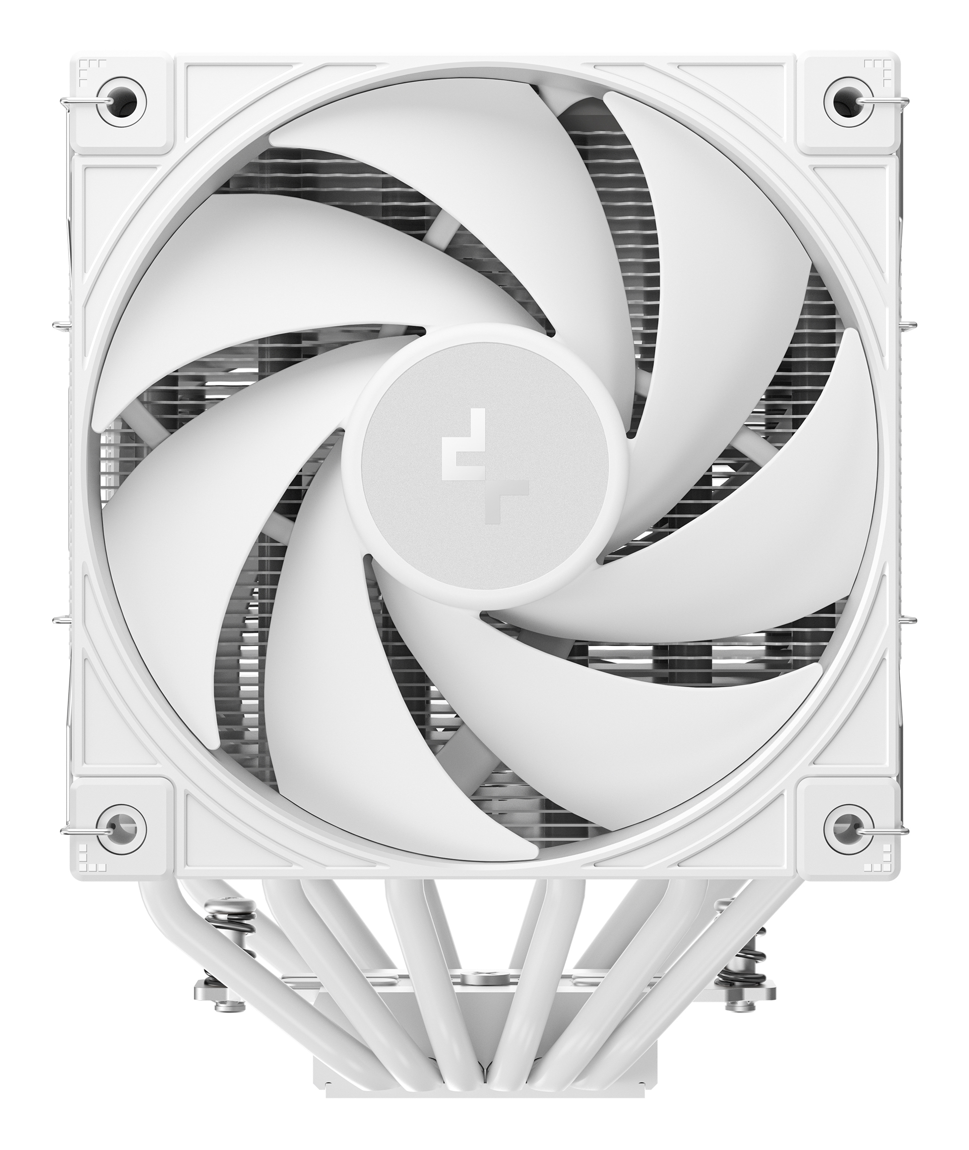 DeepCool AK620 G2 WH Air Cooler, Dual Tower, Performance Fan, Wood Grain Top Cover, Replaceable White Matrix-Style Sticker, CTT 2.0, 6 Copper Heat Pipes, Activate Clearing Tech, 0-RPM Startup/Stop, White.