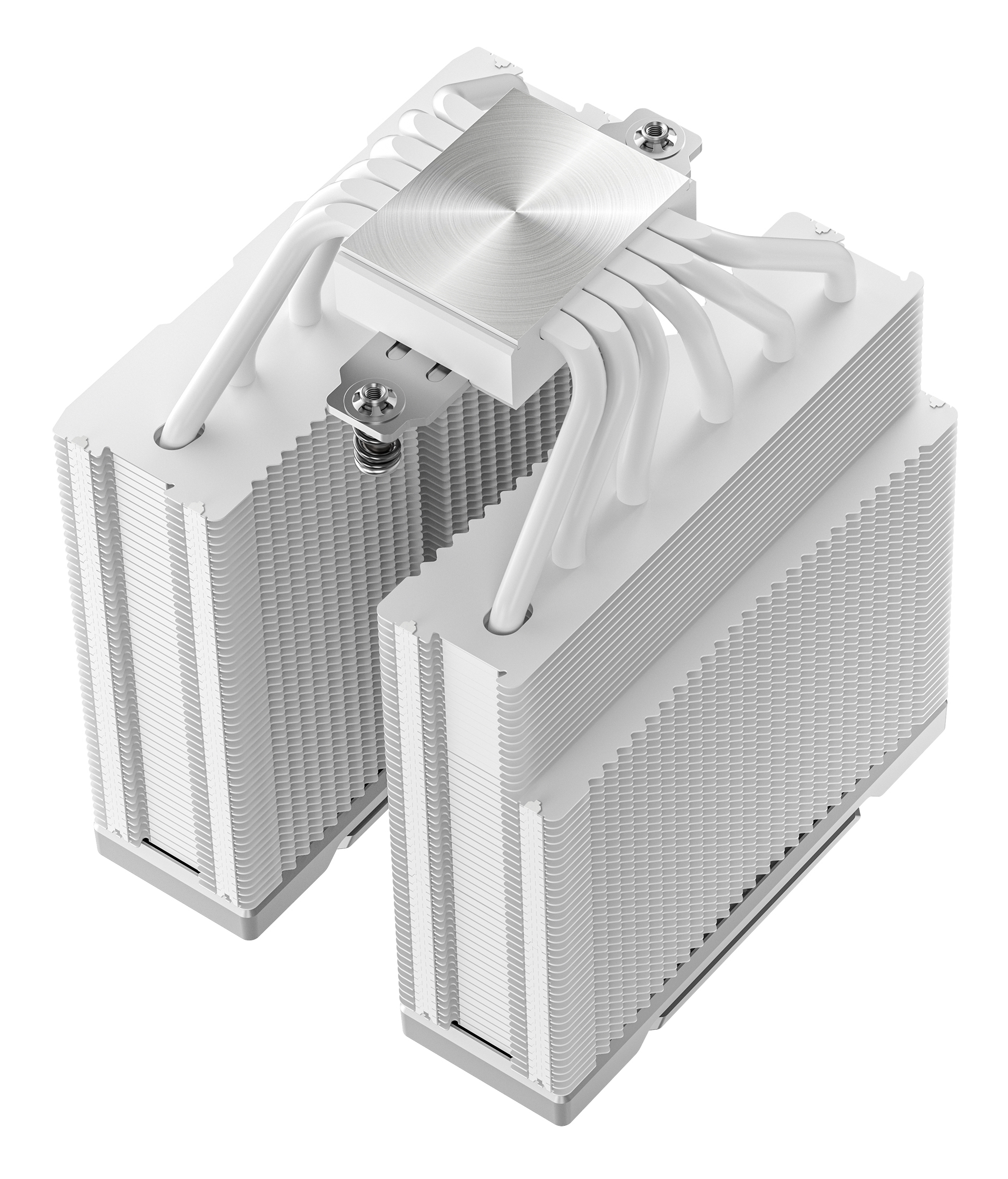 DeepCool AK620 G2 WH Air Cooler, Dual Tower, Performance Fan, Wood Grain Top Cover, Replaceable White Matrix-Style Sticker, CTT 2.0, 6 Copper Heat Pipes, Activate Clearing Tech, 0-RPM Startup/Stop, White.