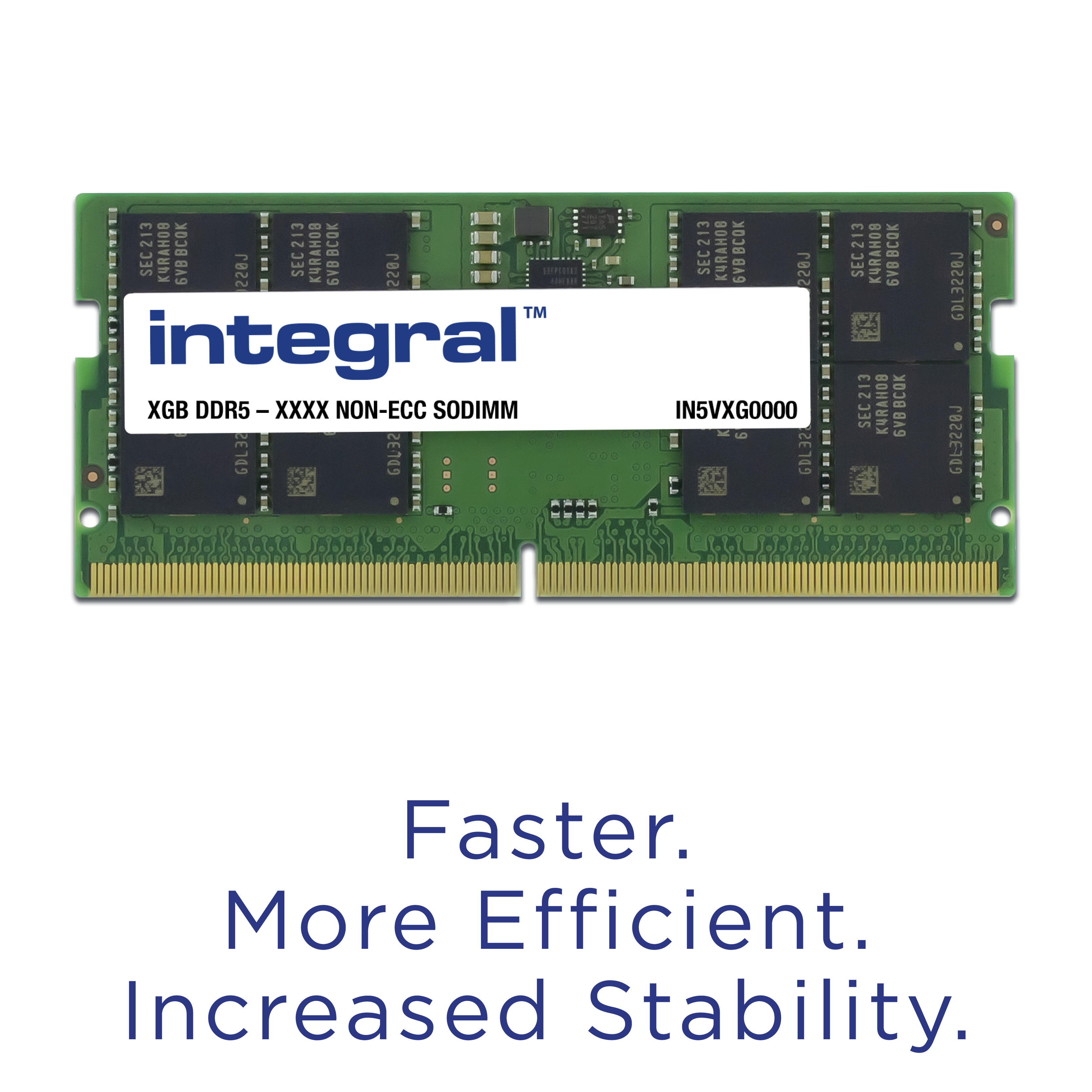Integral Kit 16 GB (2 x8 GB) DDR5 SO-DIMM PC5-38400 - 4800Mhz - non-ecc - unbuffered - 288 pins