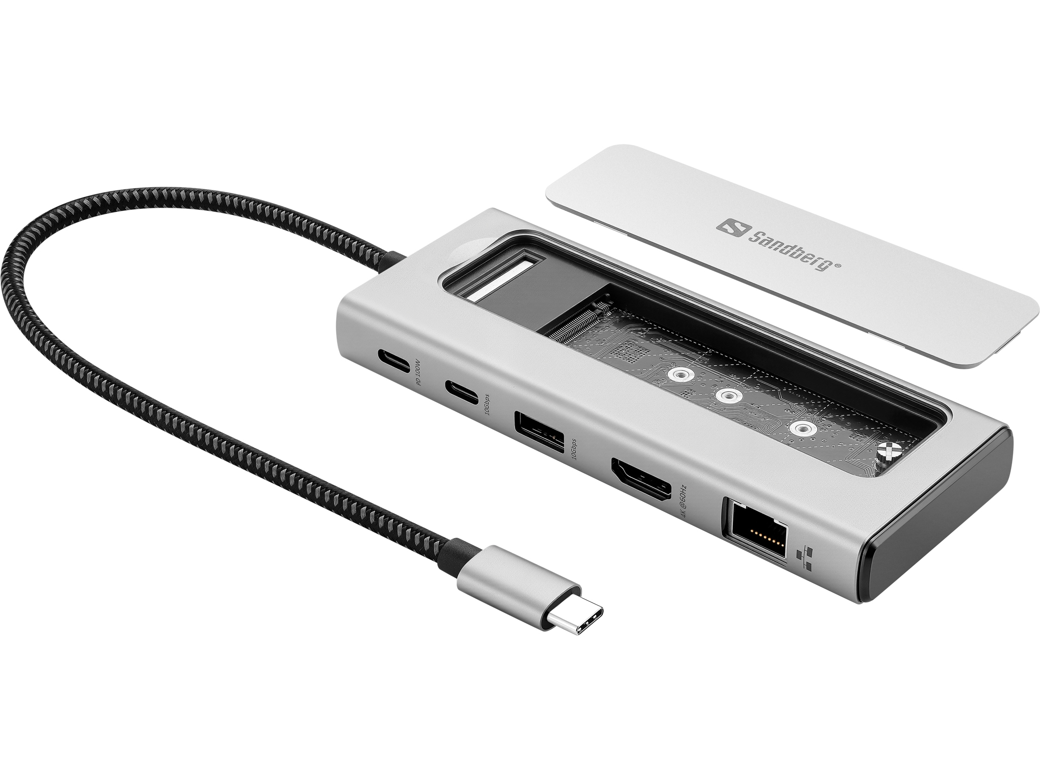 Sandberg USB-C 6in1 Travel Dock SSD Case
