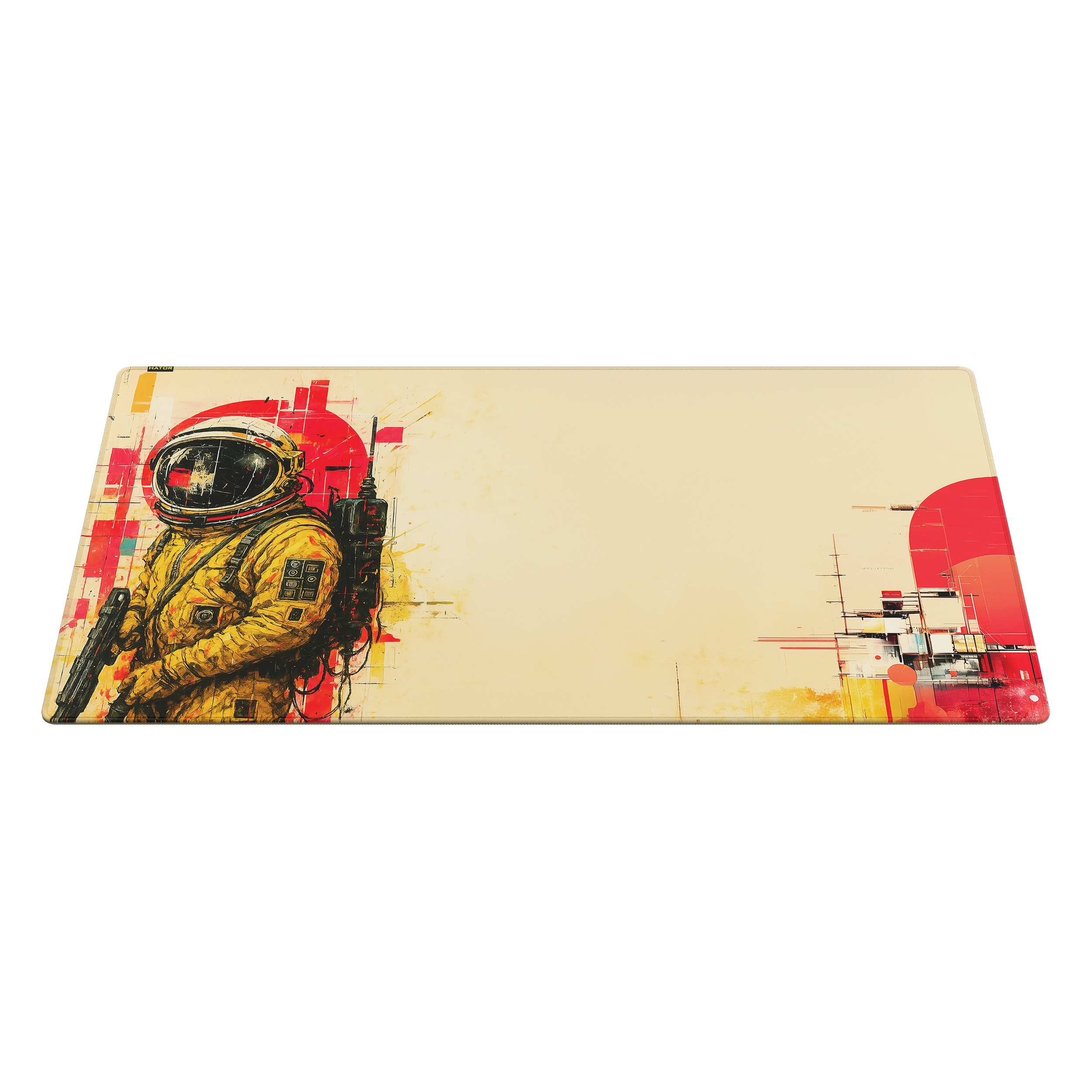 HATOR Tonn EVO 3XL Astronaut, size: 1000 x 550 x 3mm, Hybrid surface, anti-slip natural rubber base, stitched edge, gaming mouse pad - (HTP-050)
