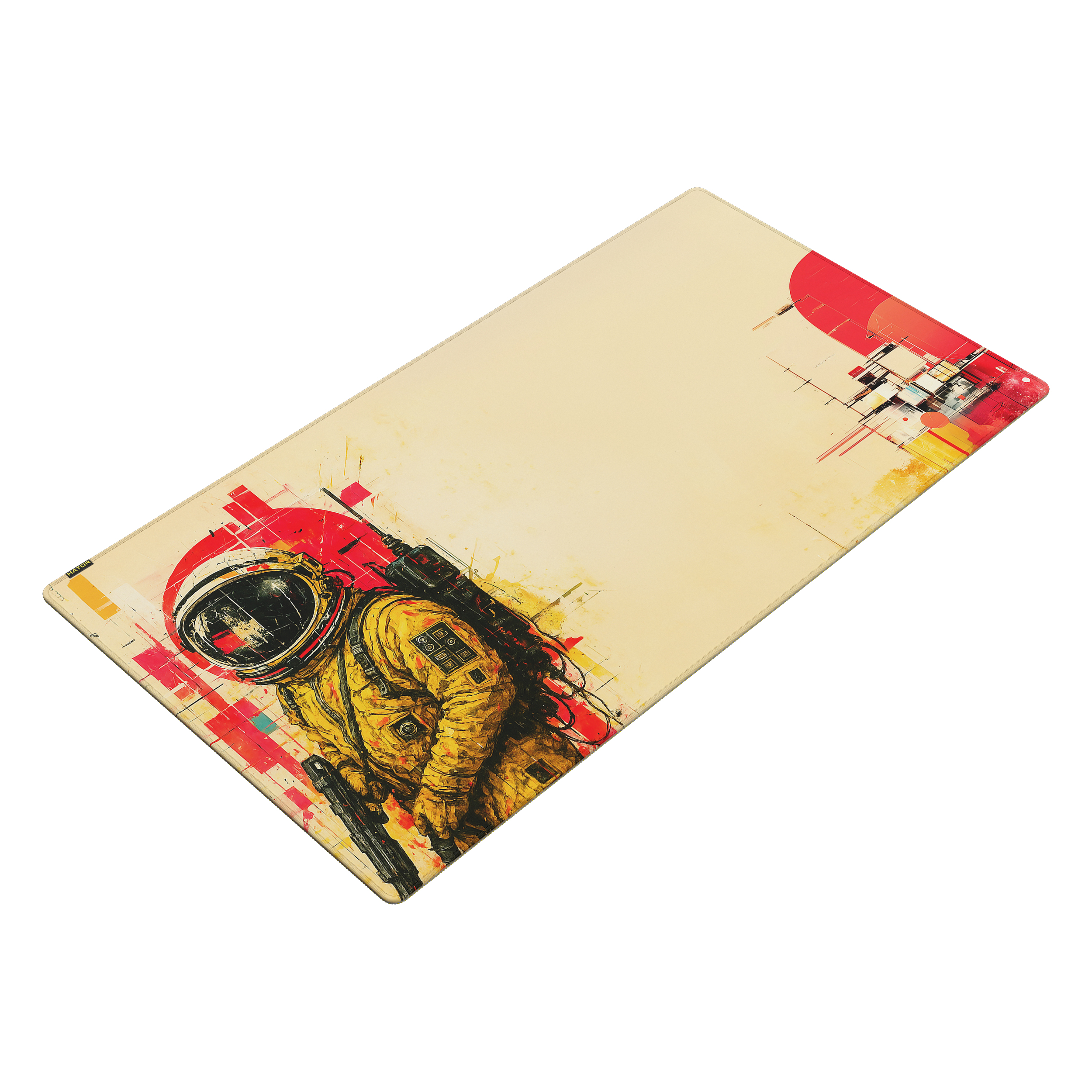 HATOR Tonn EVO 3XL Astronaut, size: 1000 x 550 x 3mm, Hybrid surface, anti-slip natural rubber base, stitched edge, gaming mouse pad - (HTP-050)