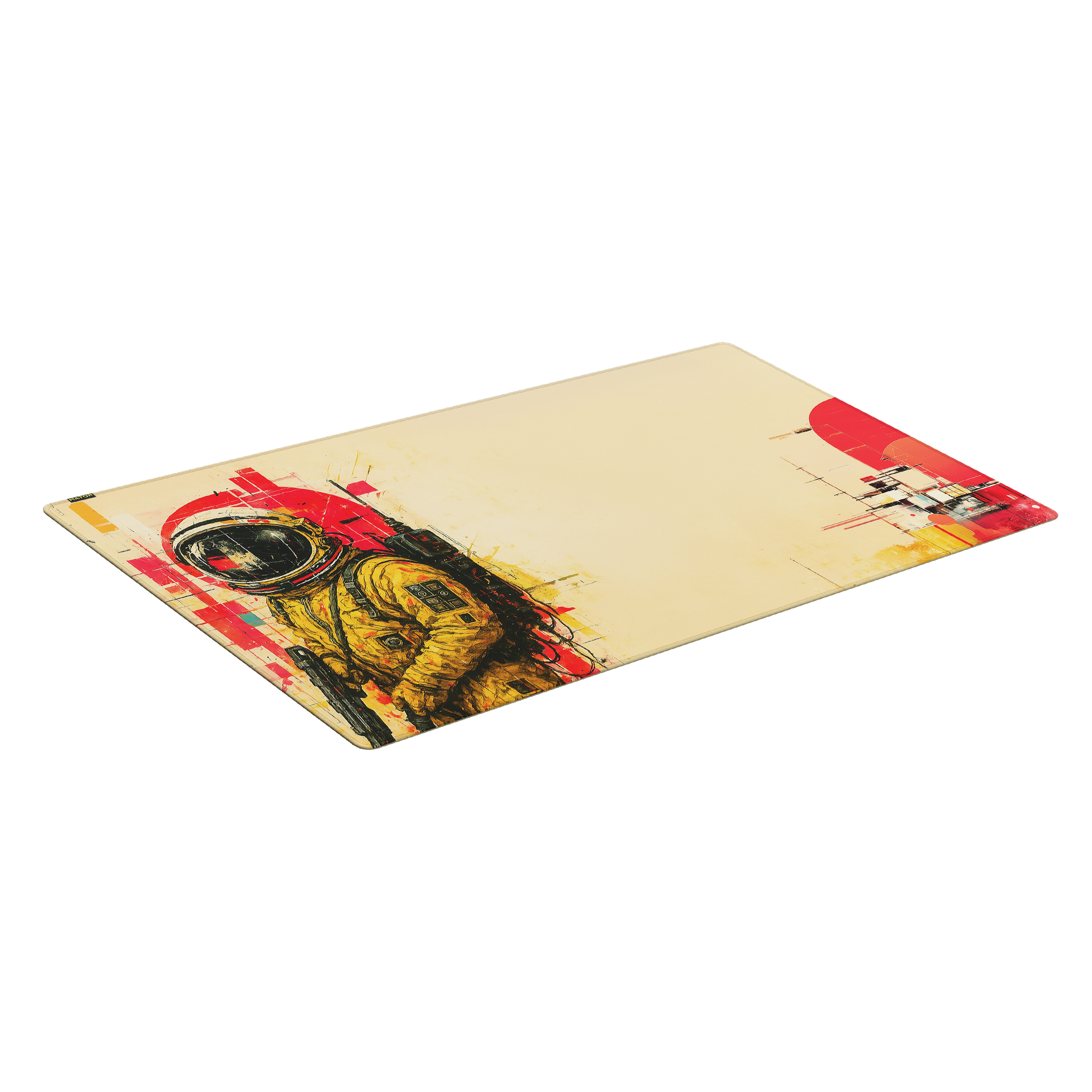 HATOR Tonn EVO 3XL Astronaut, size: 1000 x 550 x 3mm, Hybrid surface, anti-slip natural rubber base, stitched edge, gaming mouse pad - (HTP-050)