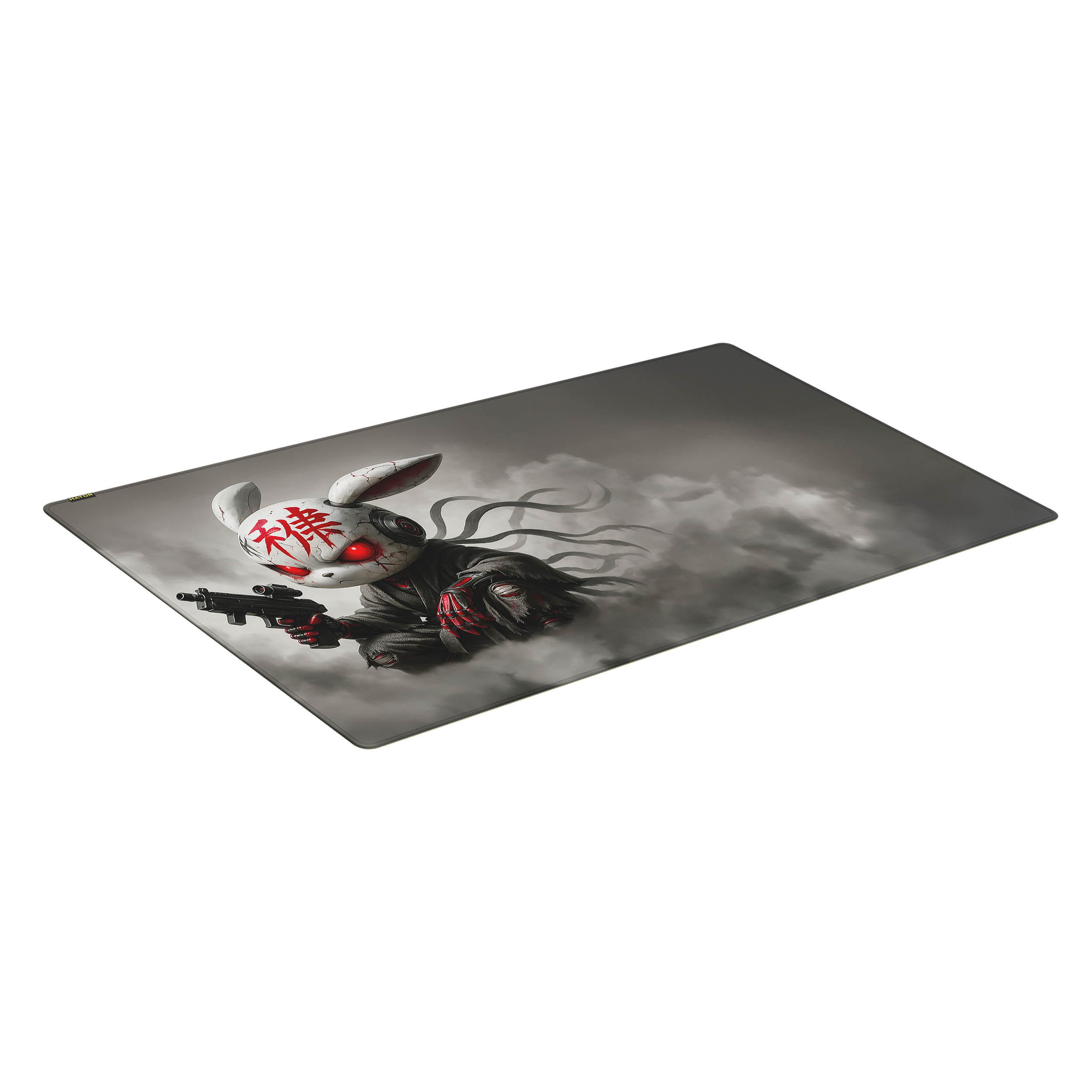 HATOR Tonn EVO 3XL Angry bunny, size: 1000 x 550 x 3mm, Hybrid surface, anti-slip natural rubber base, stitched edge, gaming mouse pad - (HTP-051)
