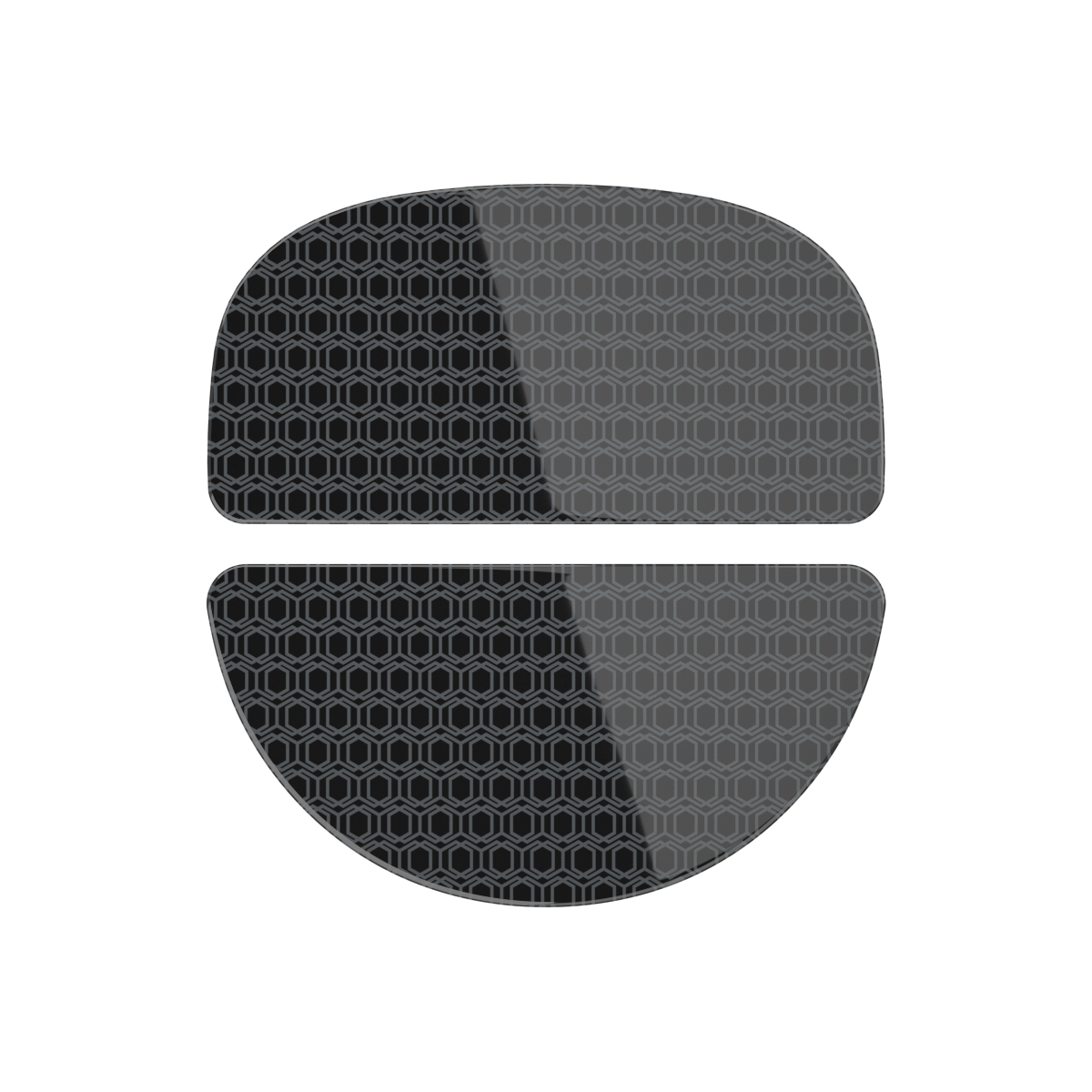 Glass feet for HATOR Quasar 3S series, black + deep grey - (ACC091)