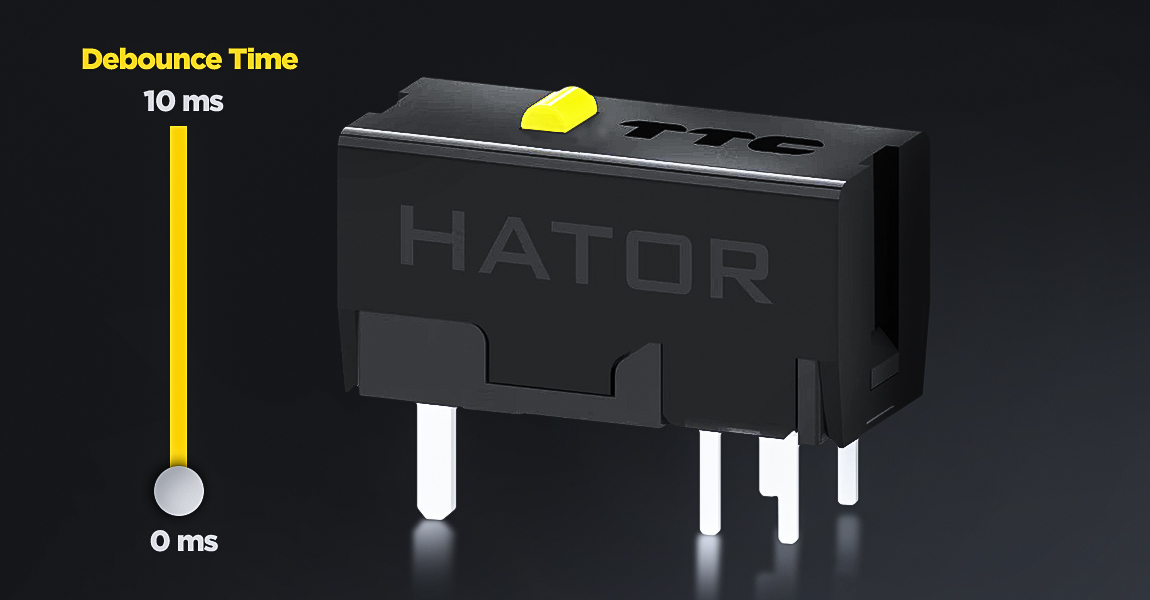 HATOR Quasar 3S ULTIMA 8K wireless, white, HATOR optical 100M switches, PixArt PAW3950, 30000dpi, anti-finger UV texture, 2.4GHz/Bluetooth/USB connection, 300mAh, 47g, 118.5x60.2x37.9mm, 100% PTFE & U-PE spot & glass feet, grips, fabric bag, Gaming mouse