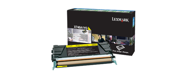 Lexmark x746, x748 7k tonercartridge geel with returnprogram