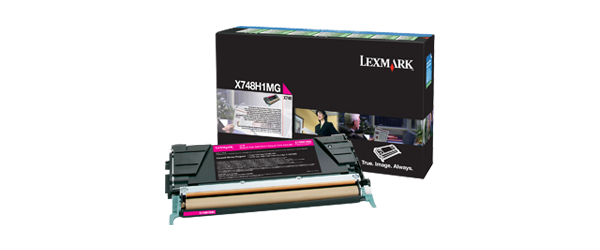 Lexmark x748 10k tonercartridge magenta with returnprogram
