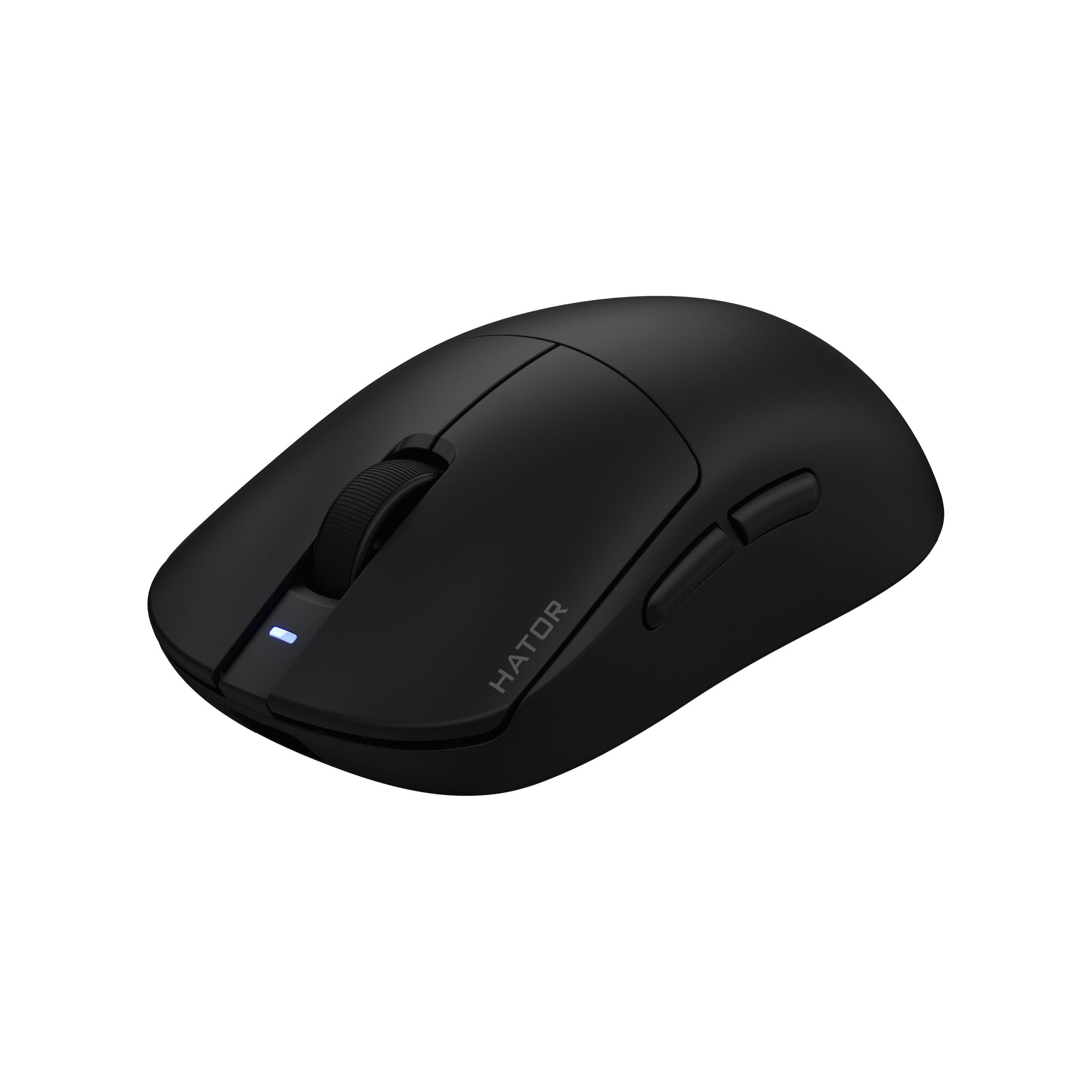 HATOR Quasar 3 ULTIMA 8K wireless, black edition, HATOR optical 100M switches, PixArt PAW3950, 30000dpi, anti-finger UV texture, 2.4GHz/Bluetooth/USB connection, 300mAh, 52g, 125x64x40mm, 100% PTFE & U-PE spot & glass feet, grips, fabric bag, Gaming mous