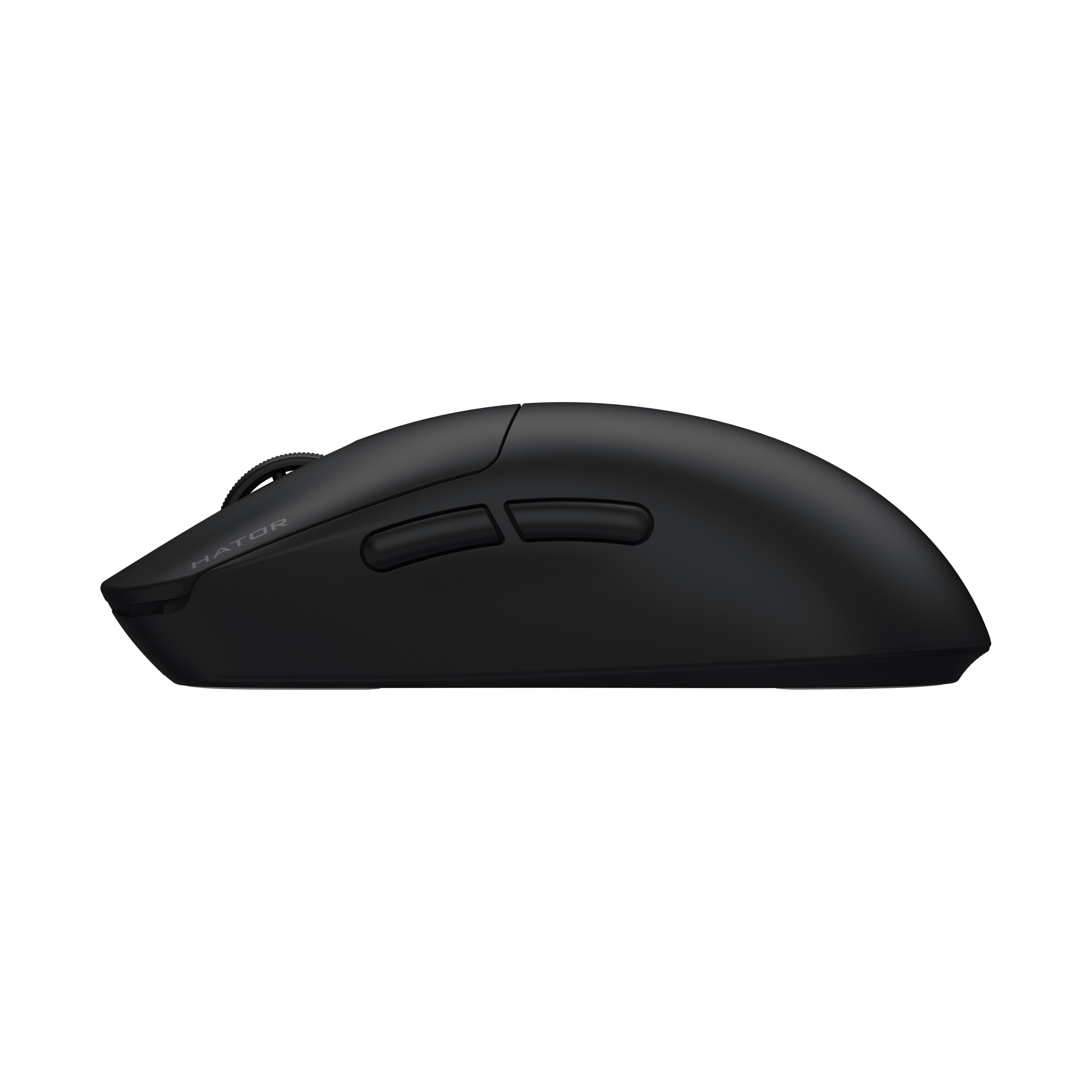 HATOR Quasar 3 ULTIMA 8K wireless, black edition, HATOR optical 100M switches, PixArt PAW3950, 30000dpi, anti-finger UV texture, 2.4GHz/Bluetooth/USB connection, 300mAh, 52g, 125x64x40mm, 100% PTFE & U-PE spot & glass feet, grips, fabric bag, Gaming mous