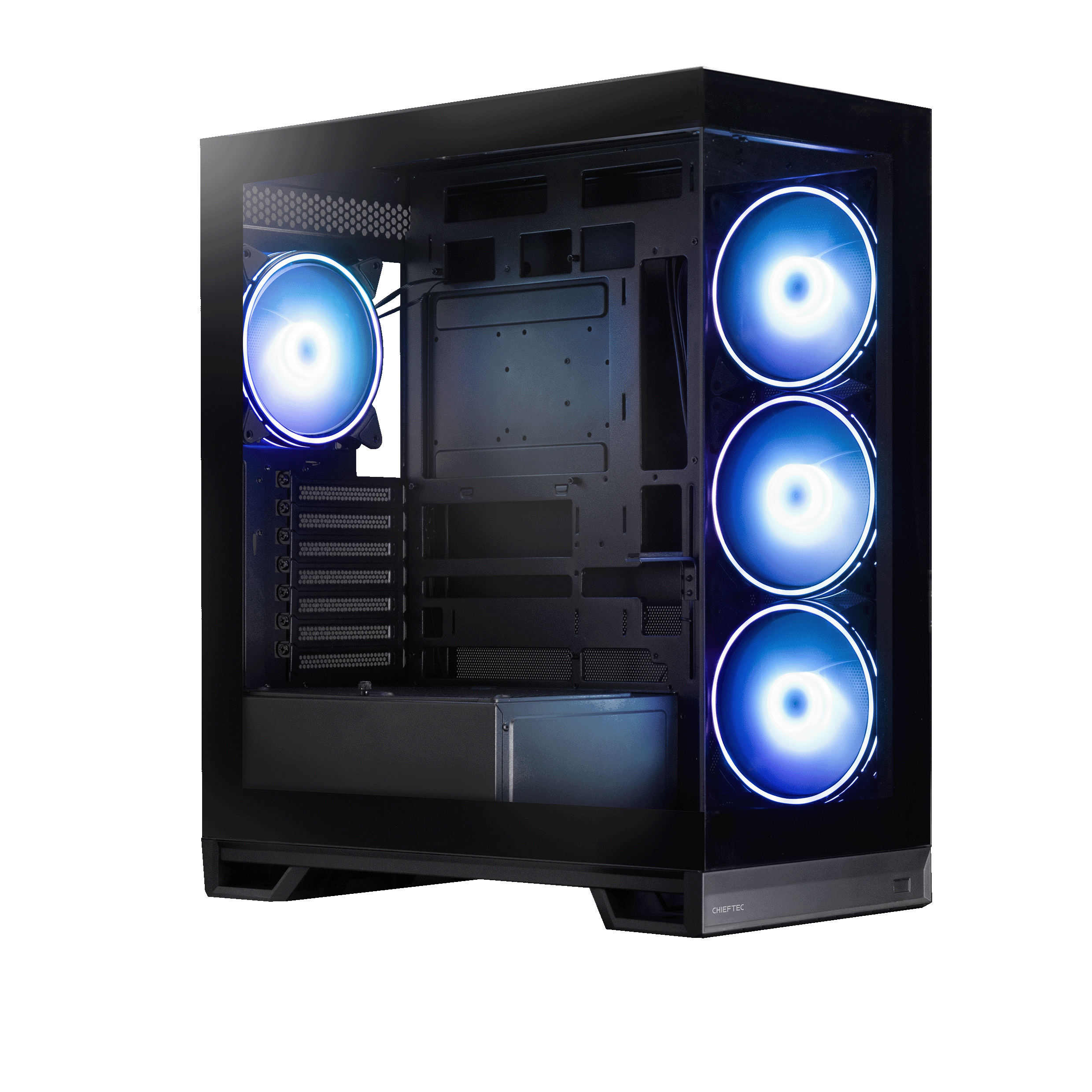 Chieftec Vista Max // Chieftec Vista Max // ATX mid Tower, T Glass side-door & front panel, 4x 14cm ARGB fan + HDD cage included