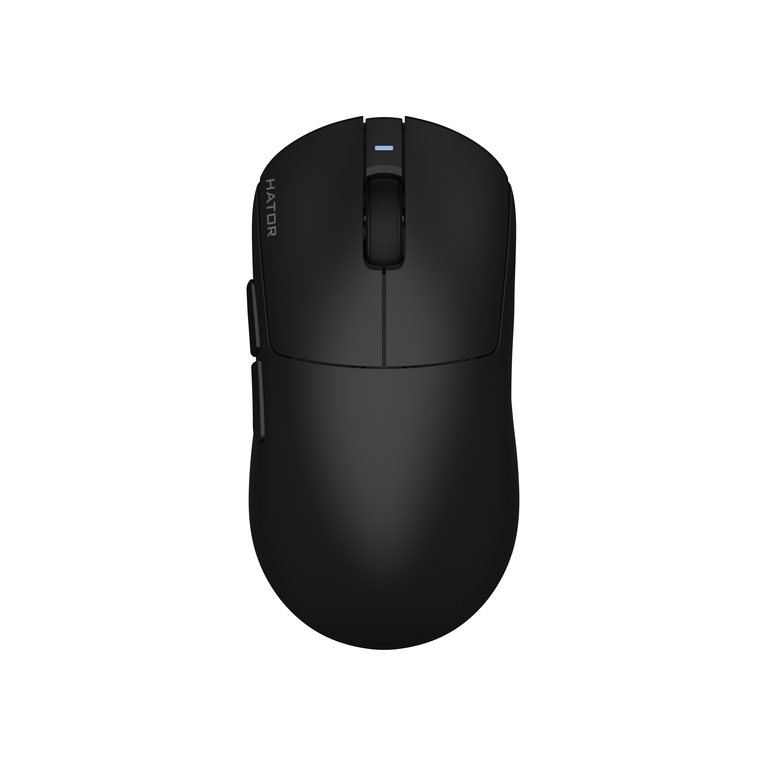 HATOR Quasar 3S PRO wireless, black, HATOR optical 100M switches, PixArt PAW3950, 30000dpi, anti-finger UV texture, 2.4GHz/Bluetooth/USB connection, 300mAh, 47g, 118.5x60.2x37.9mm,100% PTFE & U-PE spots & glass feet, grips, fabric bag, Gaming mouse - (HT