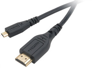 Akasa HDMI Micro to HDMI cable, 1.5M with gold plate connectors, *MHDMIM, *HDMIM